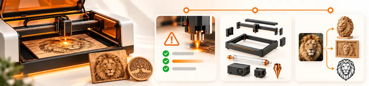 ابزارهای آنلاین دستگاه لیزر ابزارهای آنلاین دستگاه لیزر: عیبیاب، قطعهیاب، ماشینساز، تبدیل عکس به سهبعدی، فایل برجسته و وکتور